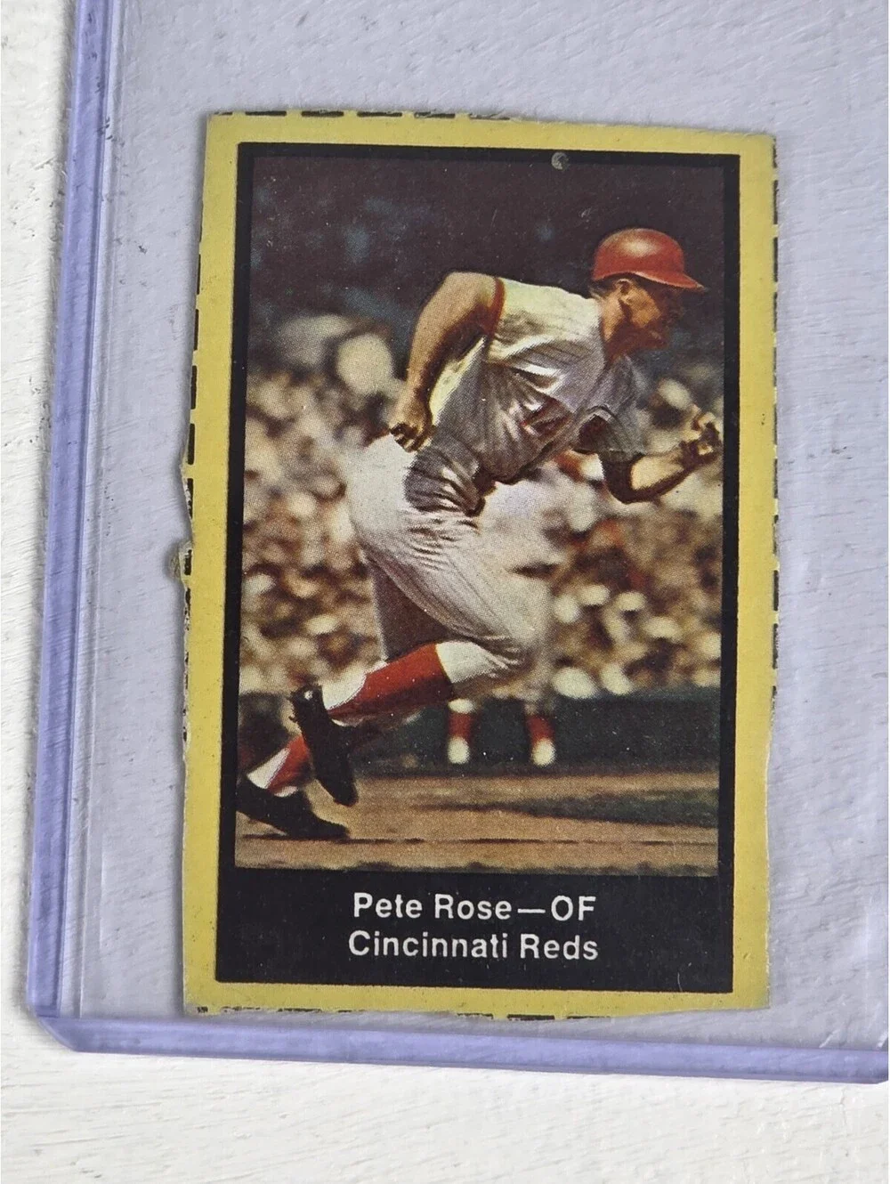 1969 Nabisco Team Flakes Pete Rose Hand Cut VG RARE GRAIL